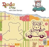 DDCS002 DADA Die with clear stamp bear with car