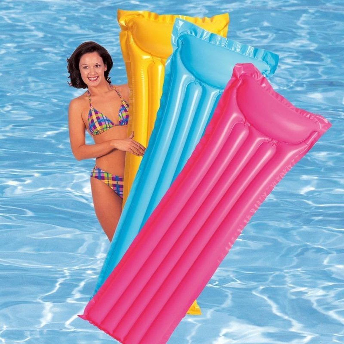 Motel Mammoet Pijnboom Intex luchtbed neon Roze - opblaasbare zwembad luchtbed | bol.com