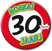 XXL verjaardags button 30 jaar