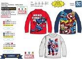 Marvel Avengers Captain America coltrui / sweater grijs maat 10 (140cm)