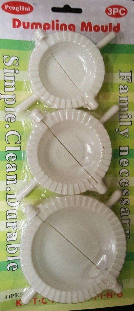 Penghui Dumpling maker Raviolimaker 3 stuks 3 verschillende maten Maak uw eigen dumplings of ravioli