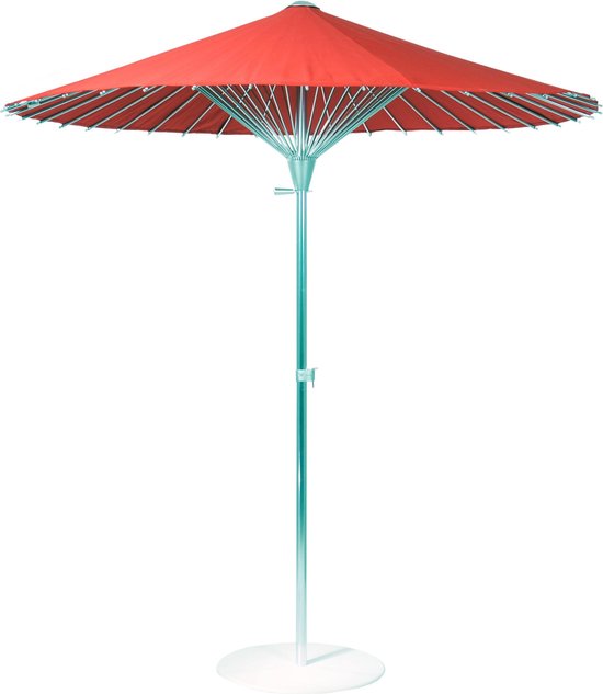 SORARA China Parasol - Incl. Staal Parasolvoet - Rood - Ø 200 cm |