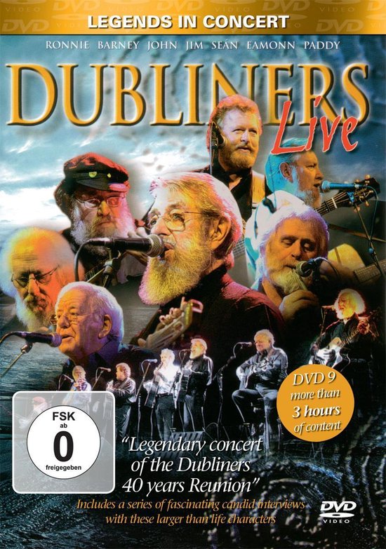 Cover van de film 'Dubliners Live'