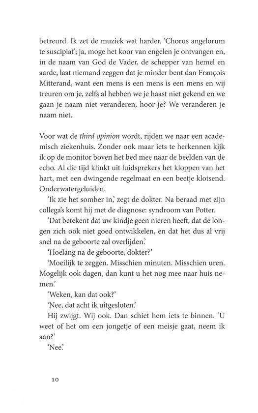 Een bladzijde uit een boek met Nederlandse tekst, met paginanummer 10 onderaan.