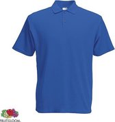 Fruit of the Loom poloshirt - heren - Royal - 2XL