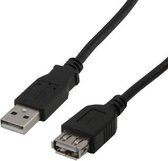 MCL MC922AMF-1M/N USB-kabel USB 2.0 USB A Zwart