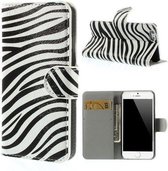 iPhone 6 agenda case wallet hoesje zebra