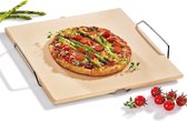 Küchenprofi Pizzasteen (met houder) 35x38cm
