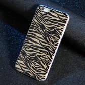 Apple Iphone 6 / 6S Siliconen hoesje zebra (patroon)