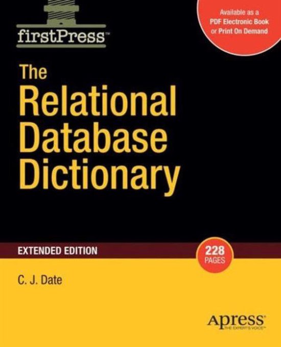The Relational Database Dictionary - cover