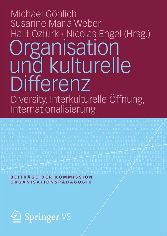 Organisation und Pädagogik 12 - Organisation und kulturelle ... - cover