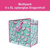 4 x Opbergtas - Big Shopper Dragonfruit Multipack