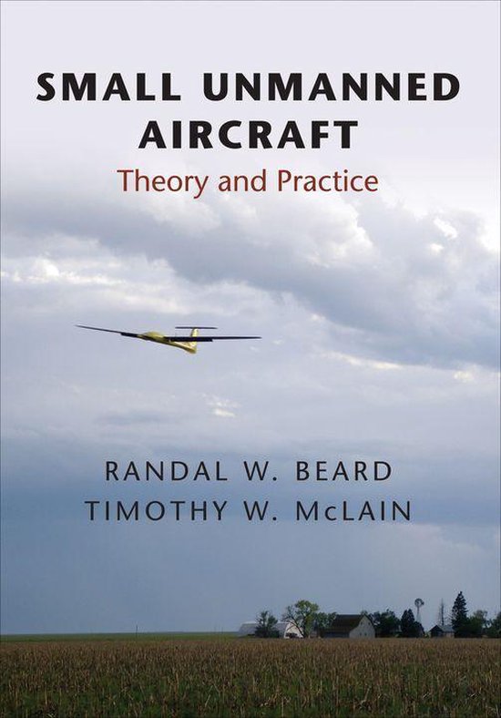 Livre "Small Unmanned Aircraft: Theory and Practice" avec un petit avion jaune volant sous un ciel nuageux.