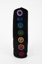 Yogamat Tas - Zwart met Chakra Symbolen - Yogamattas