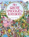 Boek 'Het Grote Sprookjes-Zoekboek' van Veltman Uitgevers met een zoekplaat in sprookjesstijl.