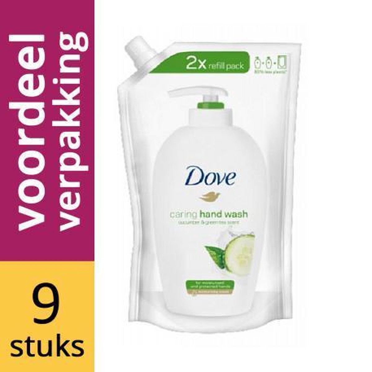 Dove Zeep Go Fresh Navulling - Voordeelverpakking 9 stuks | bol.com