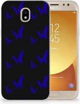 Geschikt voor Samsung Galaxy J5 2017 Uniek TPU Hoesje Vlinder Patroon