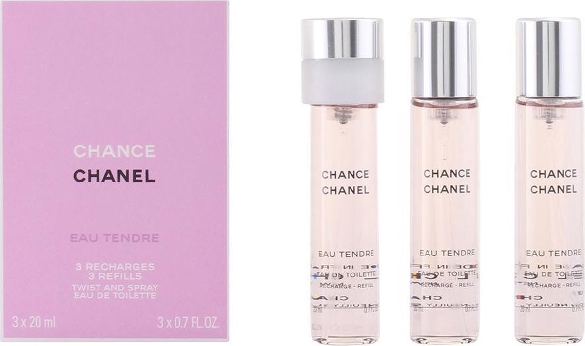 Chanel Chance Eau de Toilette Refill for Women 3 x 20 ml - VMD