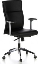 hjh office Monza 10 - Bureaustoel - Echt leder - Zwart