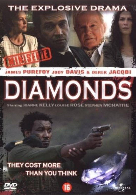 DVD hoes voor de miniserie DIAMONDS met acteurs James Purefoy, Judy Davis, Derek Jacobi.