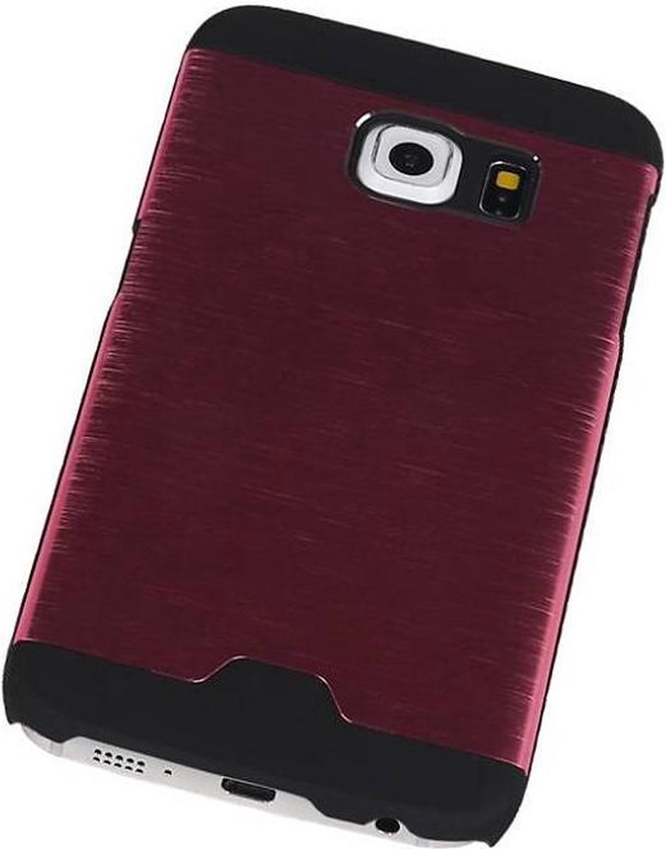 Lichte Aluminium Hardcase Geschikt voor Samsung Galaxy S6 Edge G925F Roze