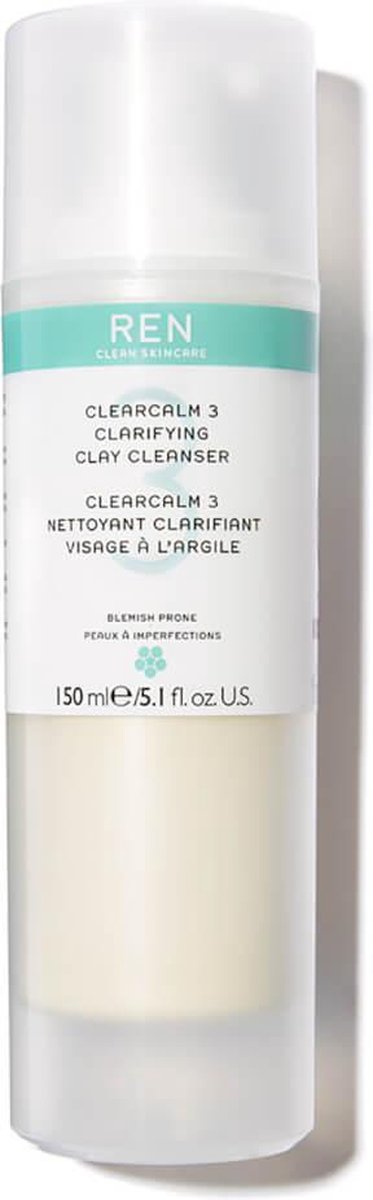 Ren Clearcalm3 Clarifying Clay Cleanser 150ml