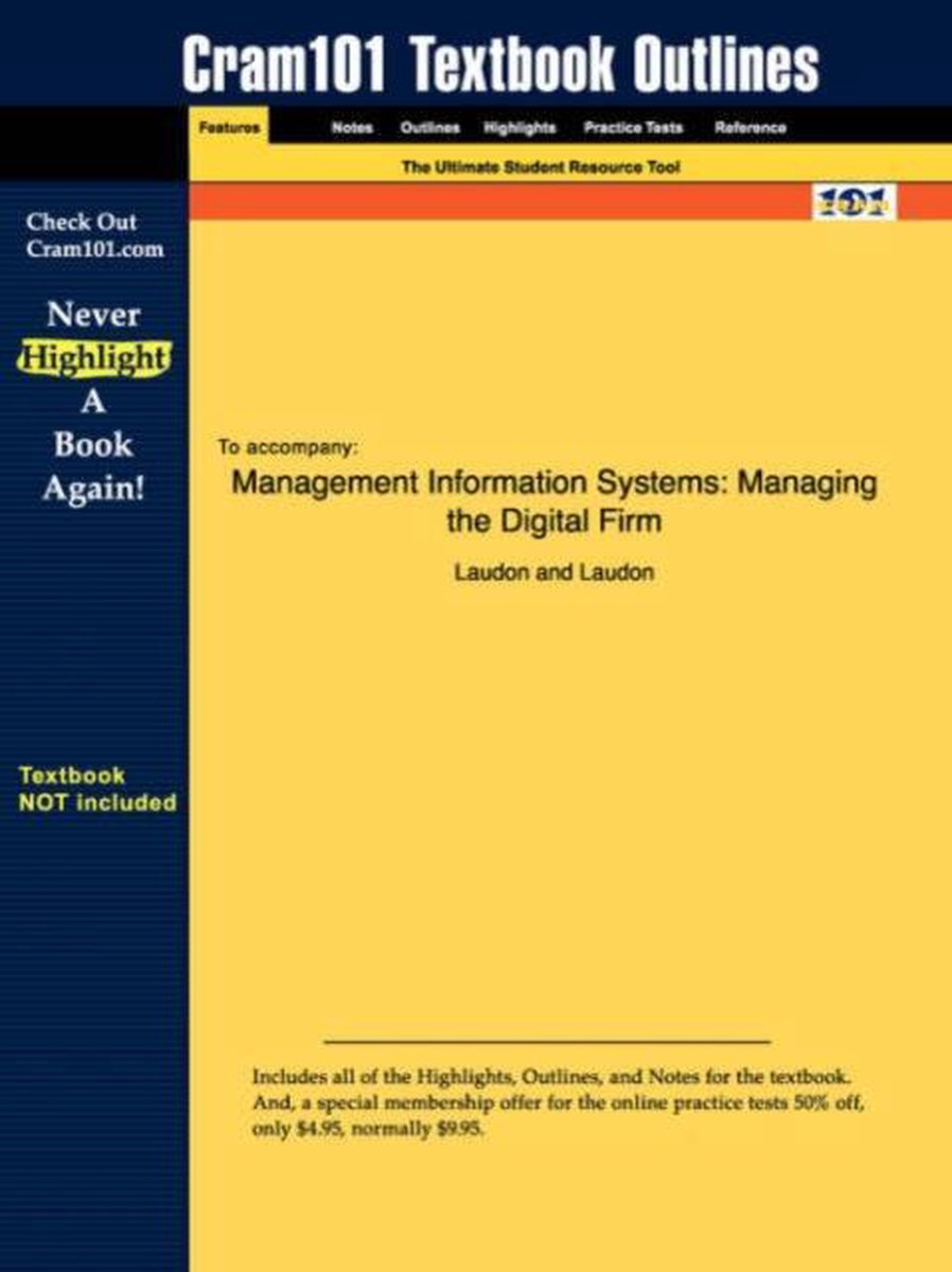 Studyguide for Management Information Systems - Cram101 Textbook Reviews
