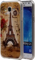 Eiffeltoren TPU Hoesje voor Galaxy J5 J500F