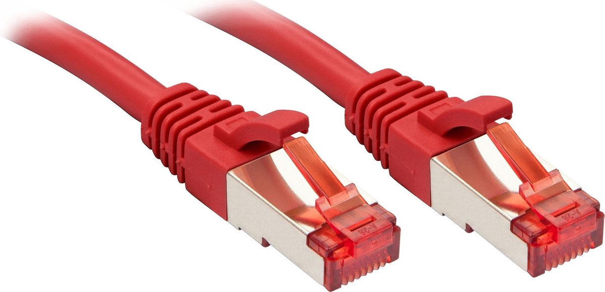 LINDY 47733 RJ45 Netwerkkabel, patchkabel CAT 6 S/FTP 1.50 m Rood 1 stuk(s)