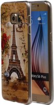 Eiffeltoren TPU Hoesje voor Galaxy S6 Edge Plus G928F