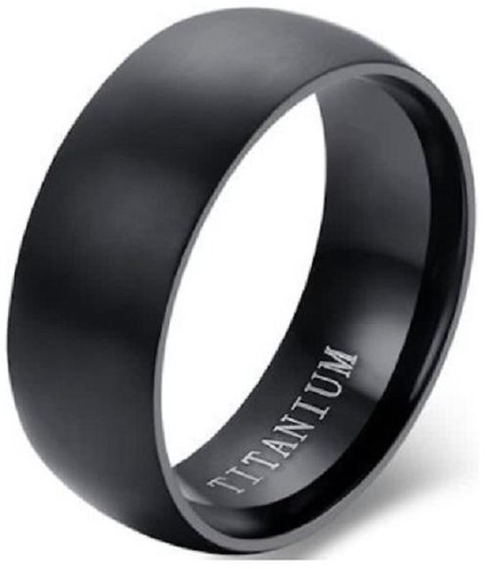 Schitterende Zwarte Titanium Ring | Damesring | Herenring