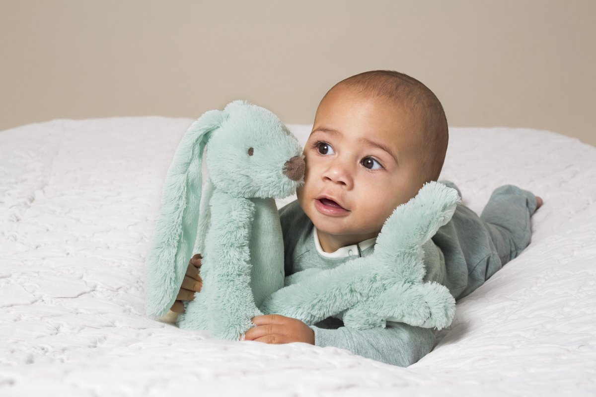 Happy Horse Konijn Richie Knuffel 38cm - Lagoon groen - Baby knuffel — afbeelding 2