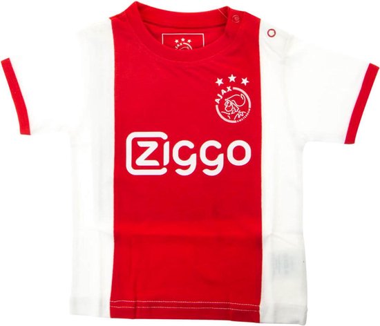 erosie mosterd Ramkoers Ajax baby t-shirt - wit/rood - maat 86-92 | bol.com