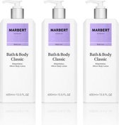 Marbert Bath & Body Classic Bodylotion  3 flacons à 400 ml - 1200 ml