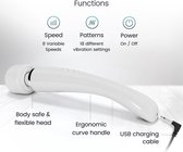 Love Magic® - Elegance - Magic Wand - vibrator voor vrouwen - Clitoris Stimulator - USB oplaadbaar - Wit