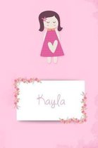 Kayla: Personalized Sudoku Activity Notebook - 100 Puzzles - Travel Size Brain Logic Puzzle Book - Game Instructions and Answ