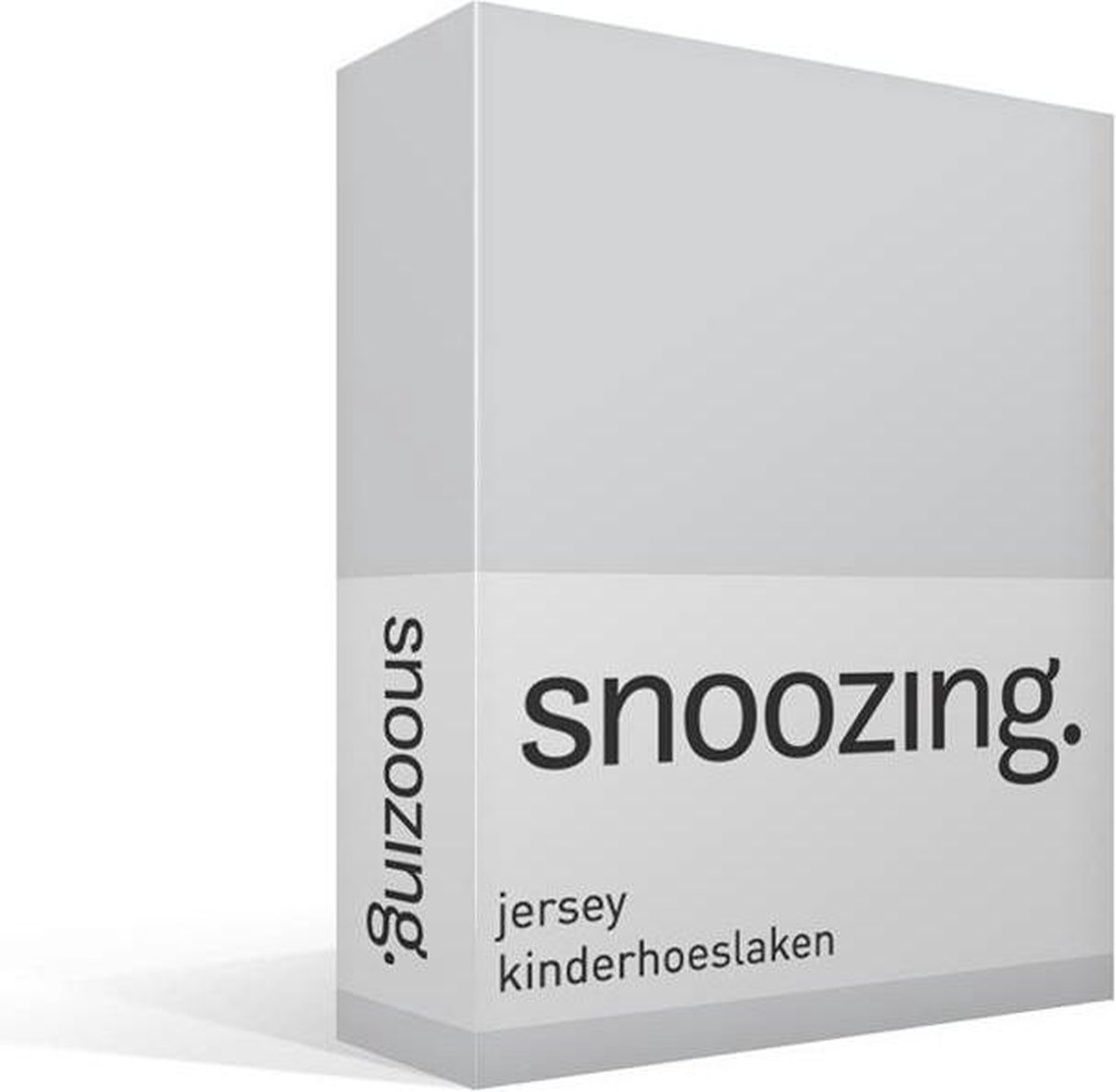 Snoozing - Katoen - Kinderhoeslaken - Junior - 70x150 cm - Grijs