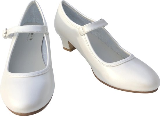 Prinsessen schoenen / Spaanse schoenen ivoor wit - maat 27 (binnenmaat 17,5  cm) bij jurk | bol.com