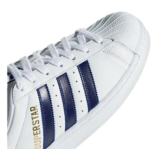 komedie baseren Tropisch adidas Superstar Sneakers Sneakers - Maat 39 1/3 - Unisex - wit/blauw |  bol.com