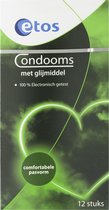 Etos Condooms Met Glijmiddel - 1 x 12 stuks