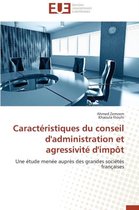 Caracteristiques Du Conseil D'Administration Et Agressivite D'Impot