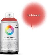MTN Lichtrode waterbasis spuitverf - 300ml lage druk en matte afwerking