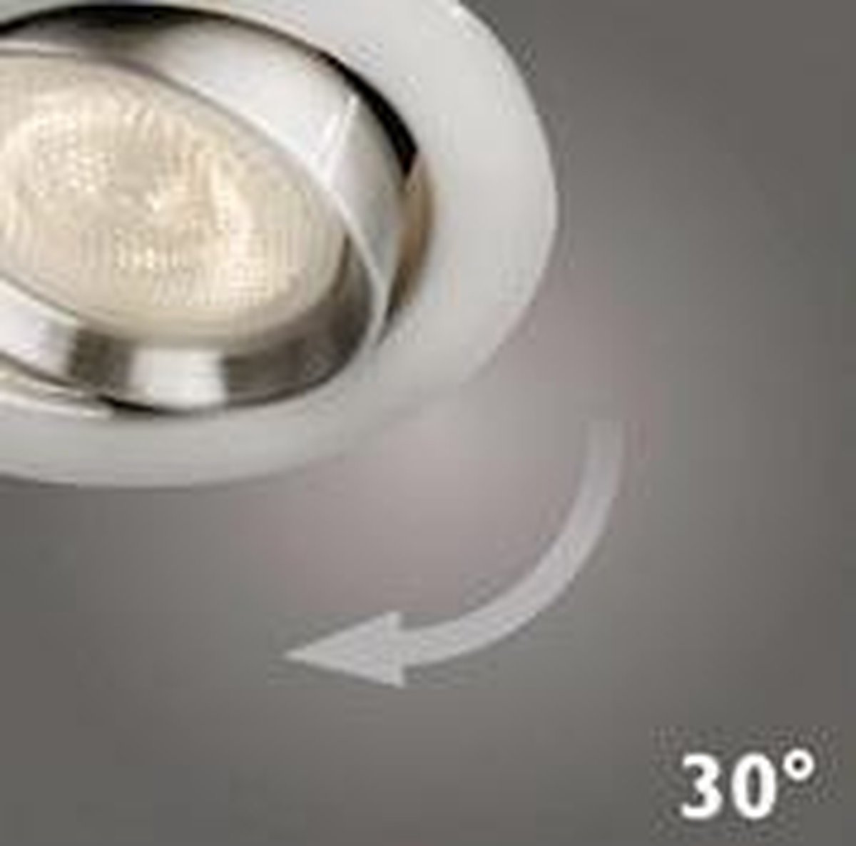 Philips ELLIPSE Inbouwspot - recessed nickel - 1x4.5W SELV