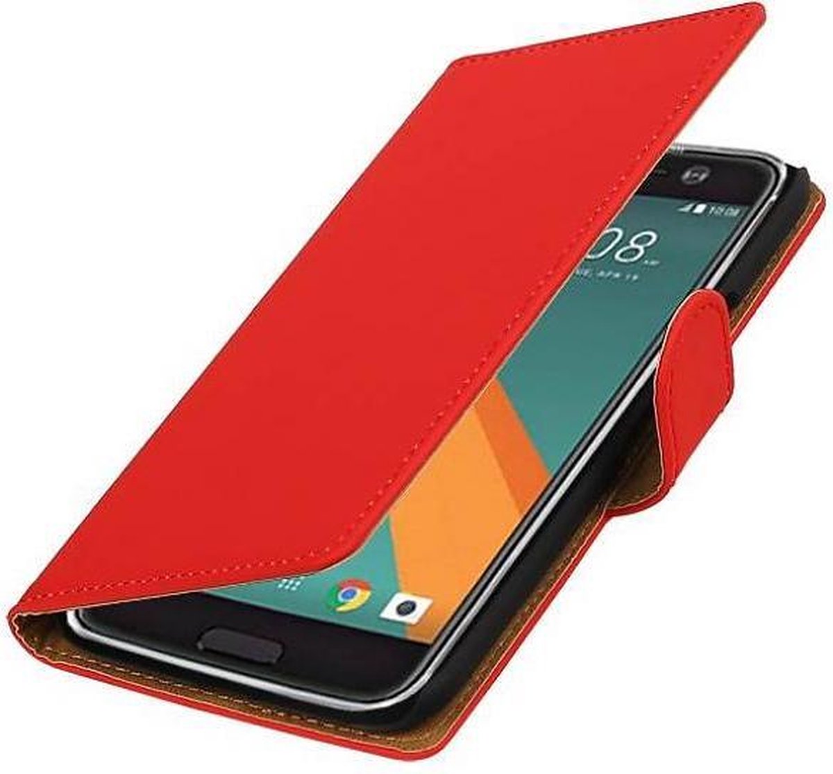 Bookstyle Wallet Case Hoesje Geschikt voor HTC 10 Rood