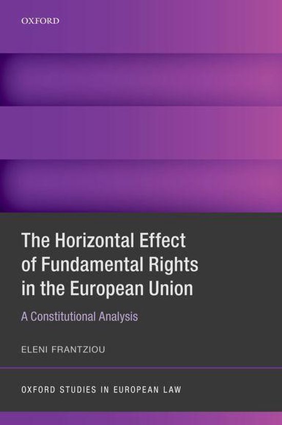 Oxford Studies in European Law - The Horizontal Effect of Fu ... - cover