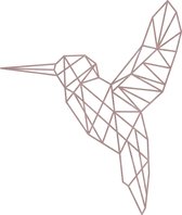 Vogel Geometrisch Hout 59 x 70 cm Wood - Wanddecoratie