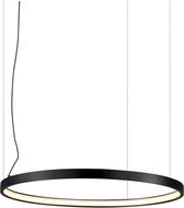 LED HANGLAMP HALO ENKELE RING ZWART Ø659 MM