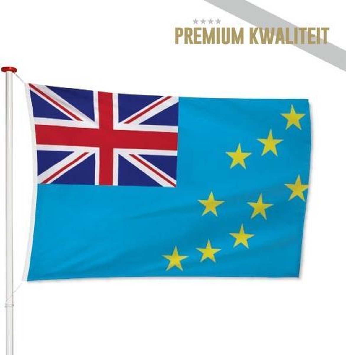 Tuvaluaanse Vlag Tuvalu 40x60cm - Kwaliteitsvlag - Geschikt voor buiten