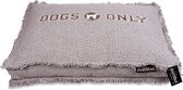 Lex & Max Dogs Only - Coussin pour chien - Lit box - 75x50x9cm - Taupe