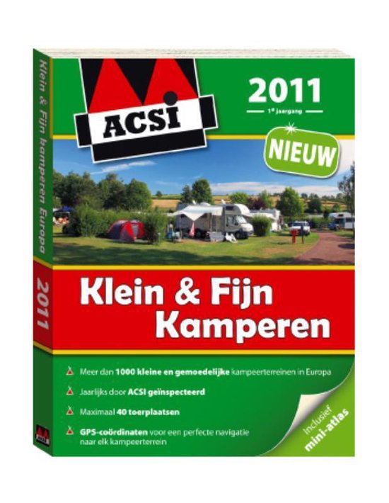 Cover van het boek 'ACSI Klein & Fijn Kamperen 2011'